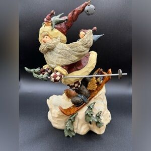 Vintage Boyds Carver’s Choice Santa…In the Nick of Time Resin Christmas